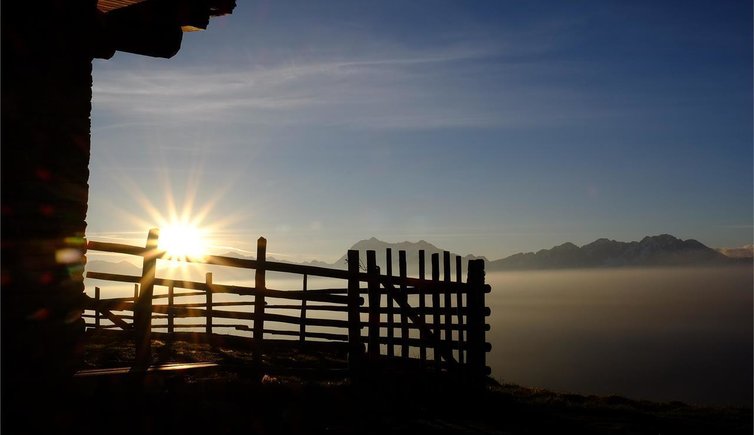 Escursione Rugiada Di Montagna Scena Paese Merano E Dintorni