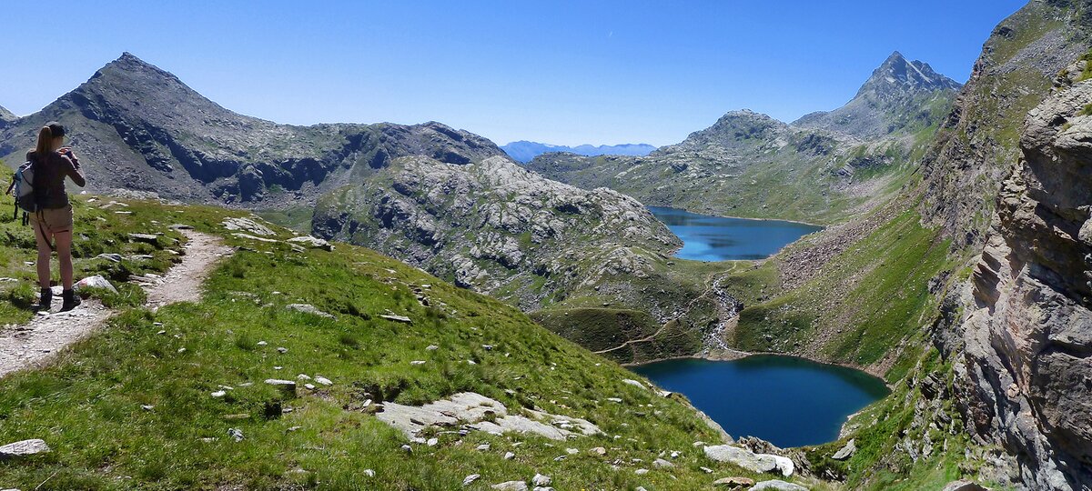gruensee und langsee spronser seen panorama